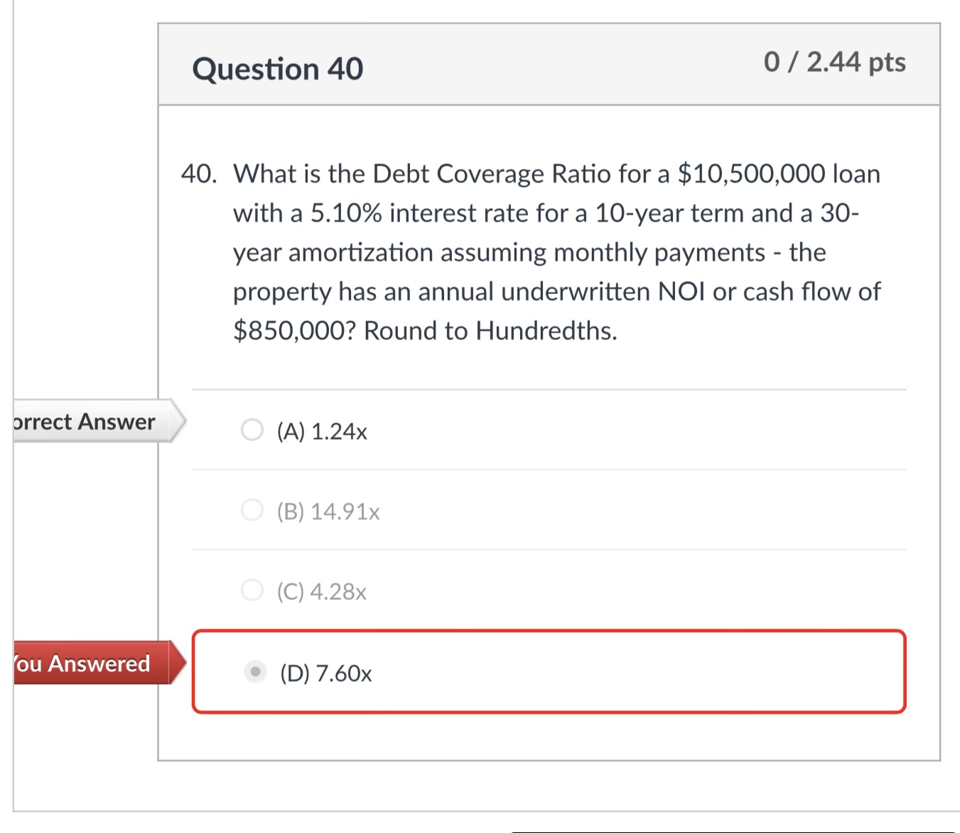 Solved 0 What Is The Debt Coverage Ratio For A 10 500 000 Chegg Com   PhppJWIqq