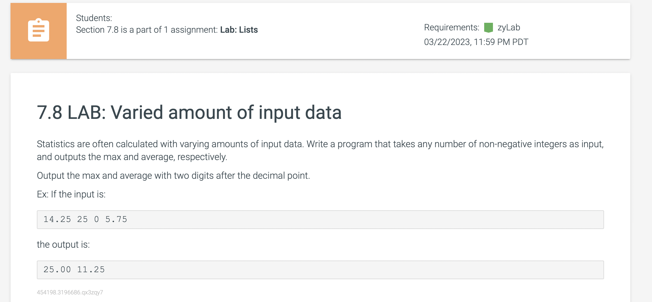 Solved Students: Section 7.8 is a part of 1 assignment: Lab: | Chegg.com