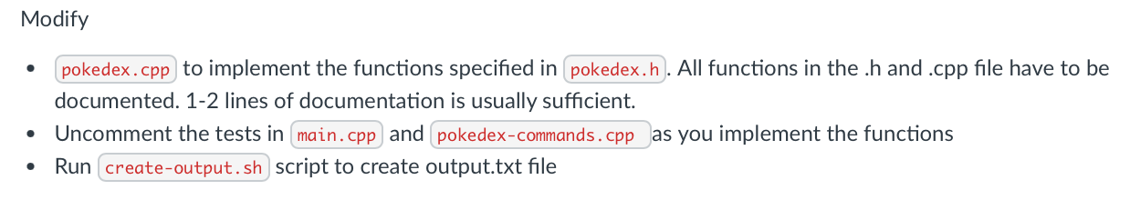 Solved Goals: Write a C++ class with separate. h and .cpp | Chegg.com