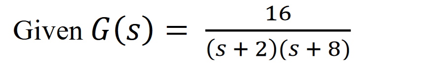 Solved 16 Given G(s) (s + 2)(8 + 8) d) Determine the | Chegg.com