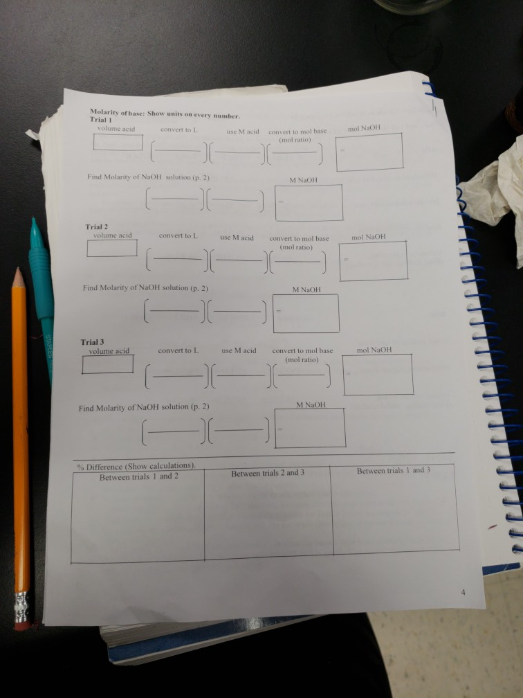 cidBase Titrations Handout Chemistry 20 Data and