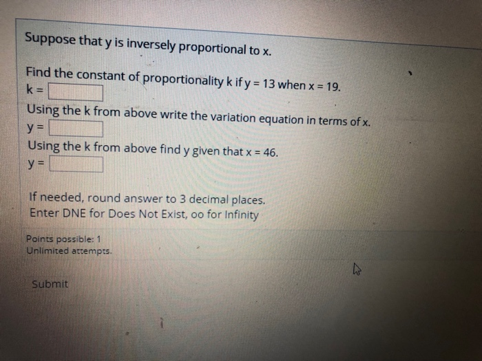 solved-suppose-that-y-is-inversely-proportional-to-x-find-chegg