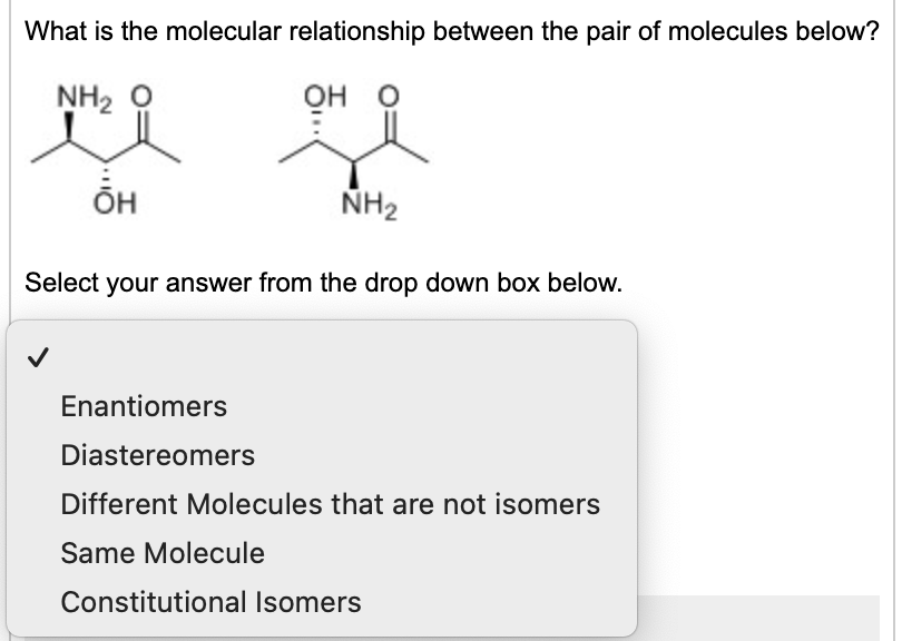 Solved What is the molecular relationship between the pair Chegg com