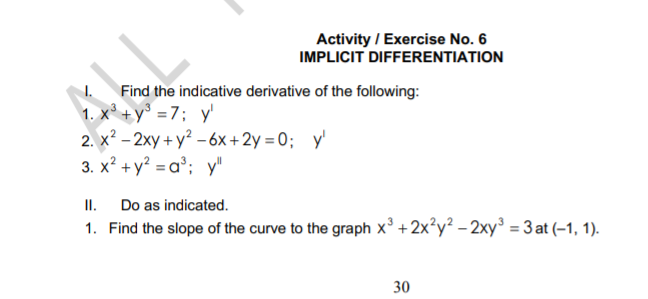 Solved Implicit Differentiation In the previous discussion, | Chegg.com