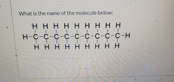 What Is The Name Of The Molecule Below