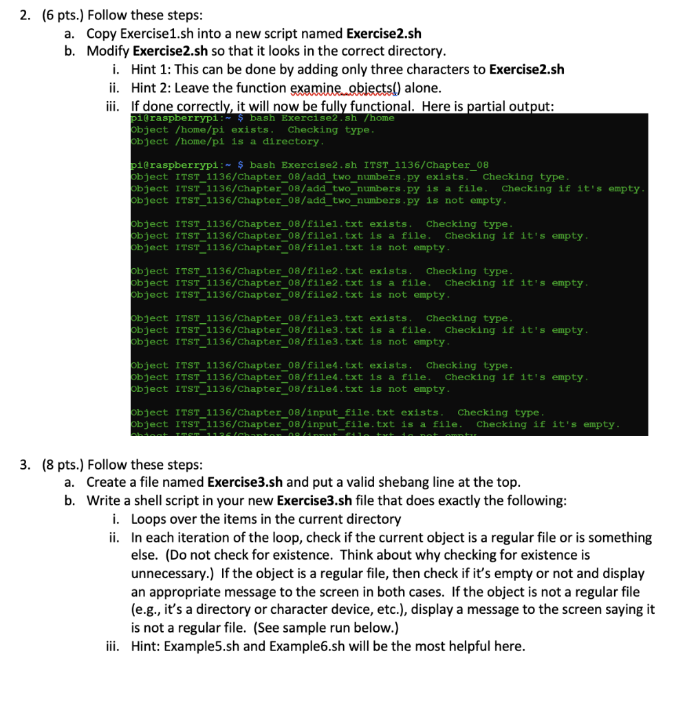 Solved The problem is that the script still looks in the | Chegg.com