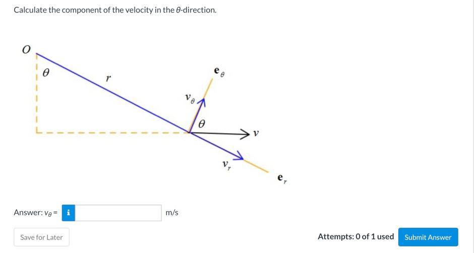 Solved Calculate the component of the velocity in the | Chegg.com