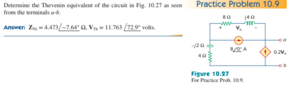 Solved Determine The Thevenin Equivalent Of The Circuit In | Chegg.com