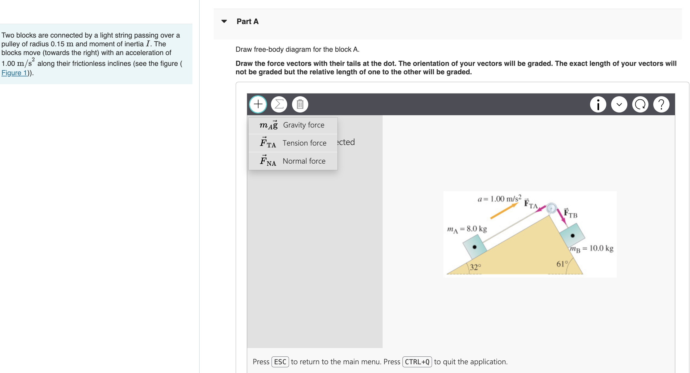 Solved Please Draw The Free Body Diagrams Of Blocks A & B. I | Chegg.com