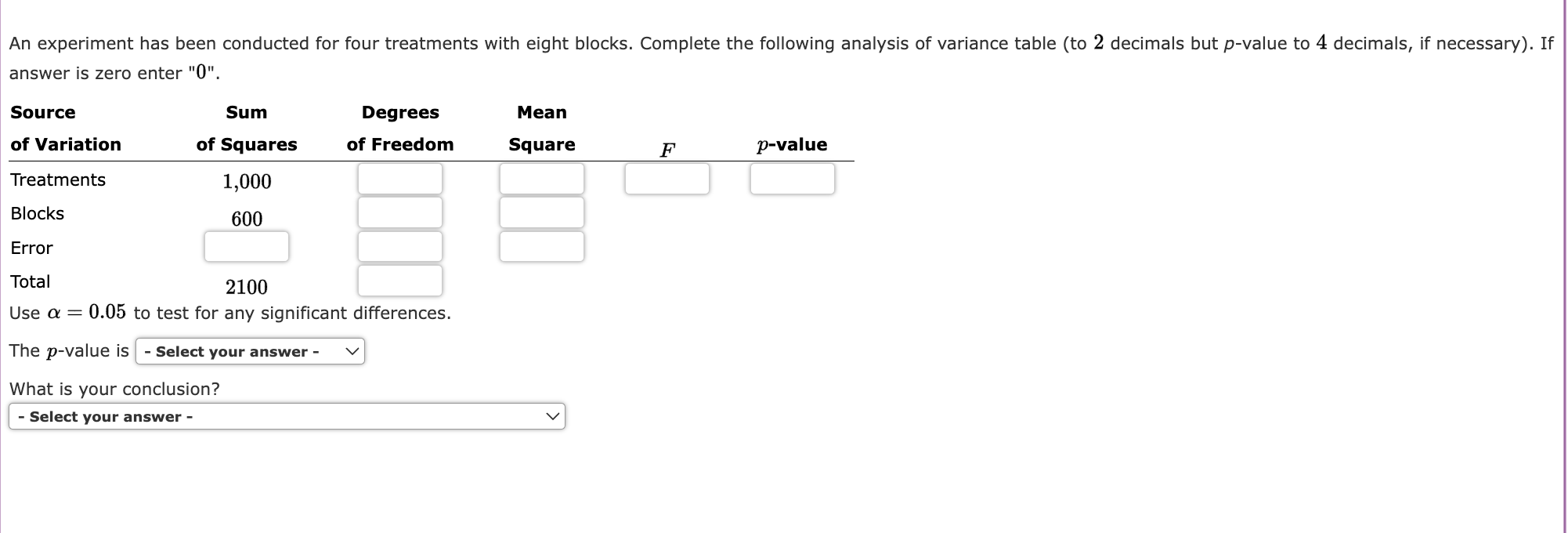 solved-the-calculations-for-a-factorial-experiment-involving-chegg