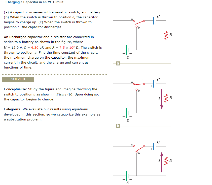 Solved Charging a Capacitor in an RC Circuit (a) A capacitor | Chegg.com