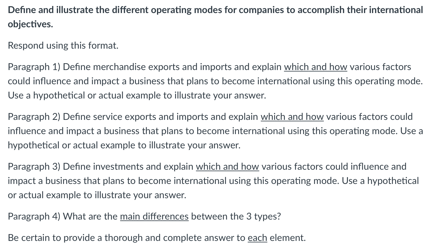 Solved Define and illustrate the different operating modes | Chegg.com