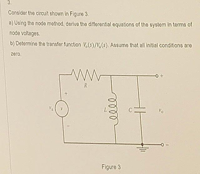 Solved 3 Consider the circuit shown in Figure 3 a) Using the | Chegg.com