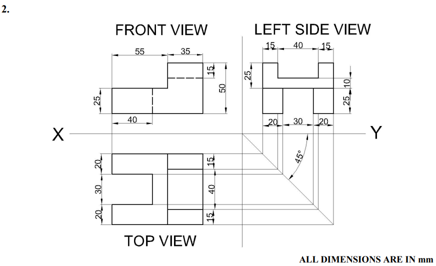 Solved Draw the ISOMETRIC VIEW from the following | Chegg.com