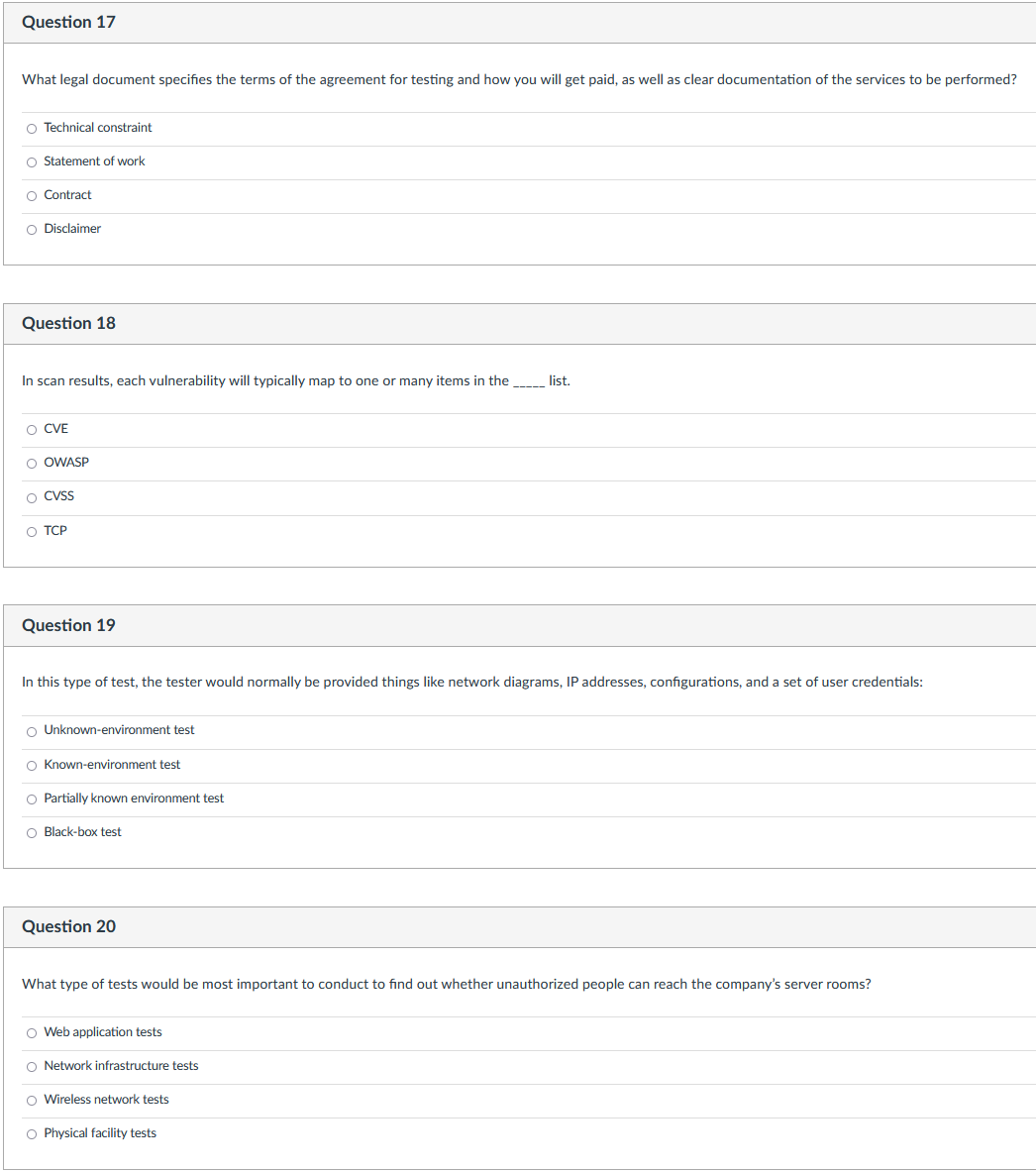 Solved What legal document specifies the terms of the | Chegg.com