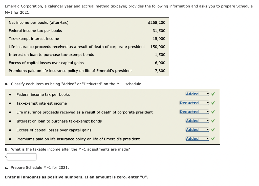 Solved Emerald Corporation, a calendar year and accrual