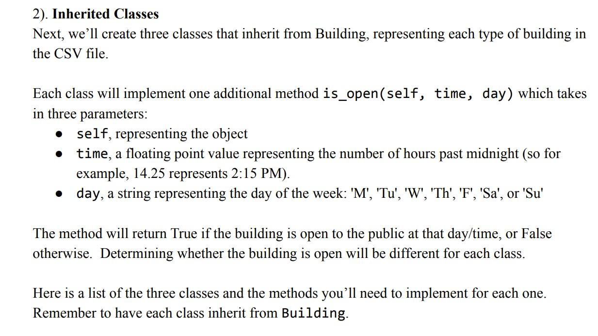 Solved Warm-up 1). Building Class Download the lab12.py file | Chegg.com