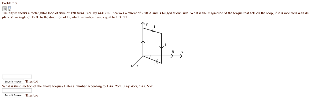 Solved Problem 5 The figure shows a rectangular loop of wire | Chegg.com