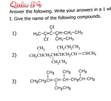 Quiz 14 Answer The Following Write Your Answers In A Chegg Com