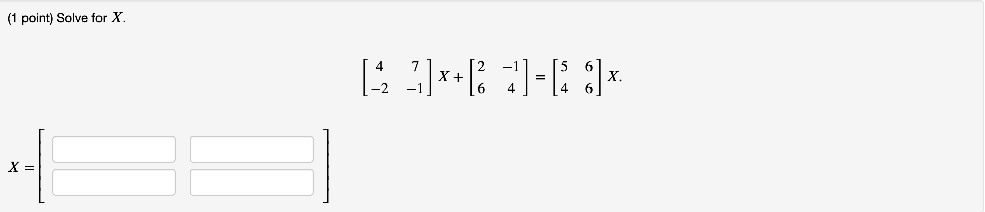 5 x 1 )- 4x 7x 5 6x