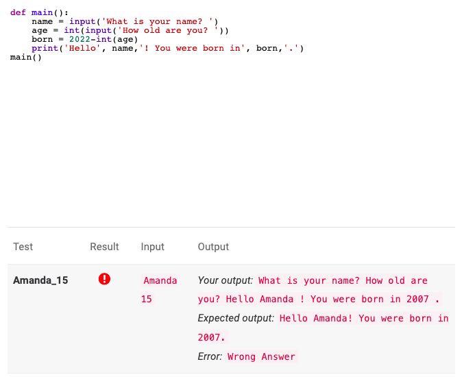 Solved What S Wrong With My Code I Tried The B Method Chegg