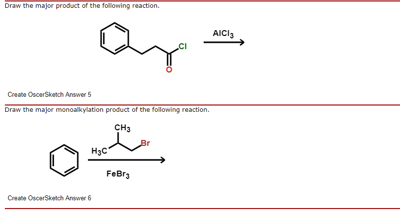 Solved Draw the major product of the following reaction. | Chegg.com