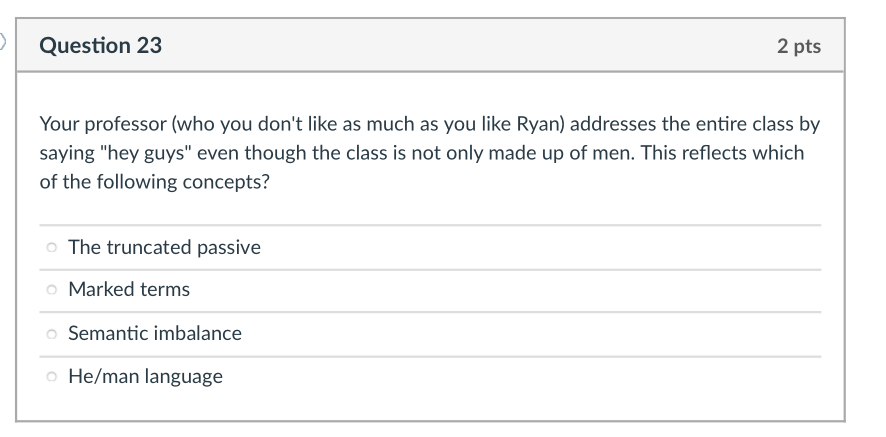 Solved Question 21 Which of the following terms refers to a | Chegg.com