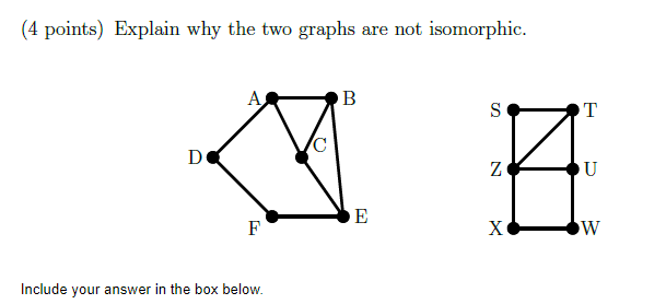 Solved (4 points) Explain why the two graphs are not | Chegg.com