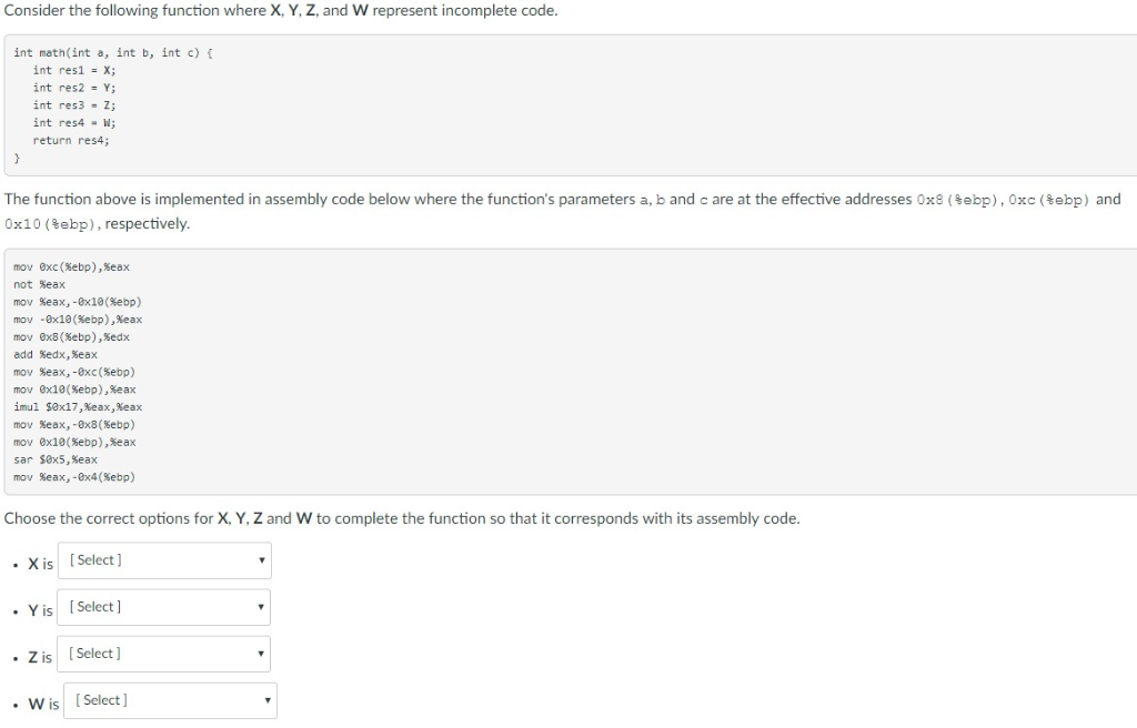 Solved X: ~b, -b, 1-b, 1+b, B Y: A+c, B+c, A+b, B+res1, | Chegg.com