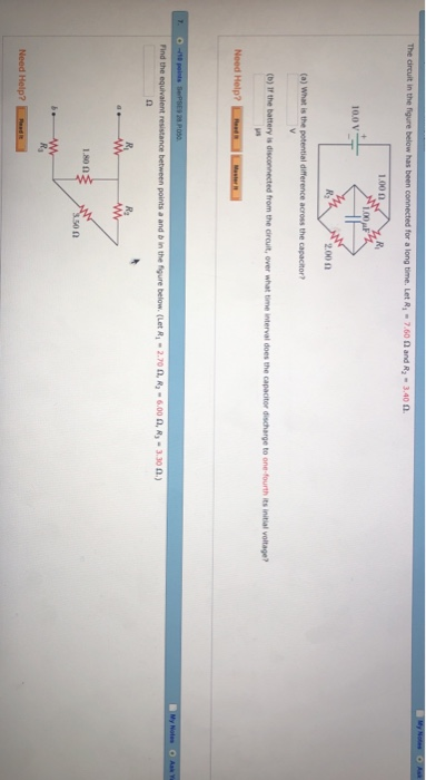 Solved My Notes The circuit in the figure below has been | Chegg.com