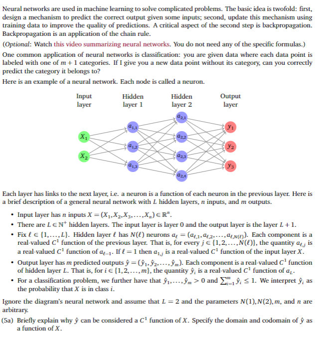 Solved Neural Networks Are Used In Machine Learning To | Chegg.com