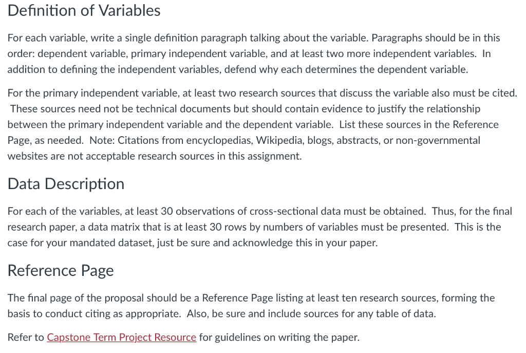 define variables assignment