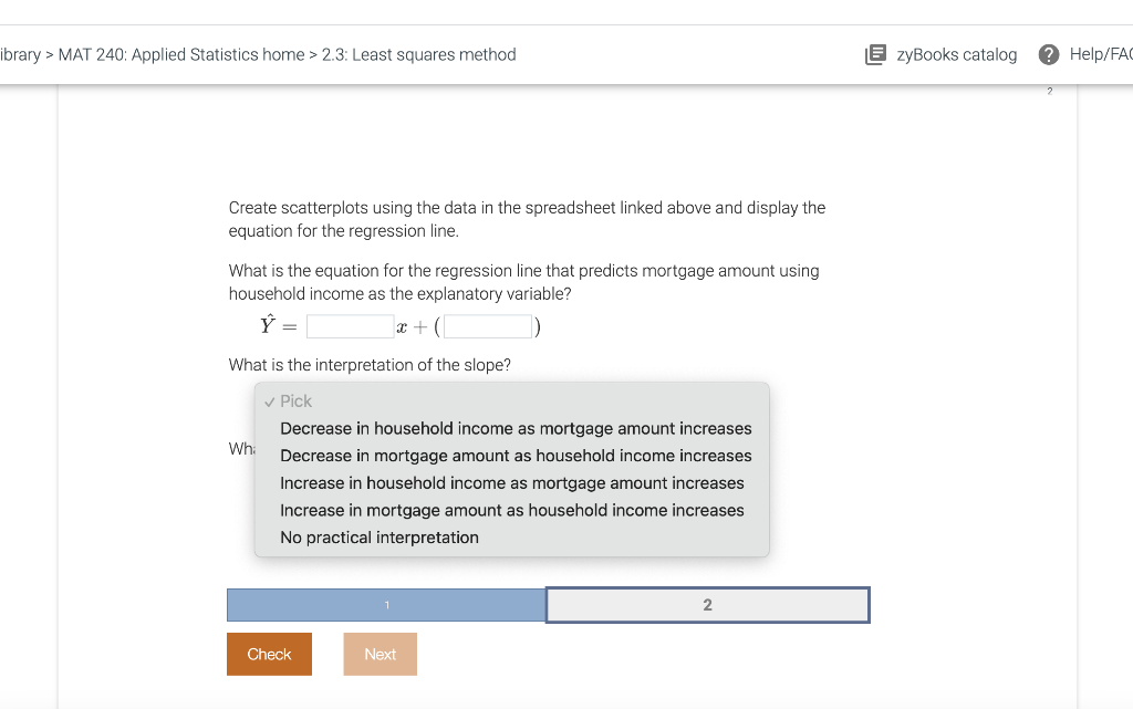 Solved Ibrary > MAT 240: Applied Statistics Home > 2.3: | Chegg.com