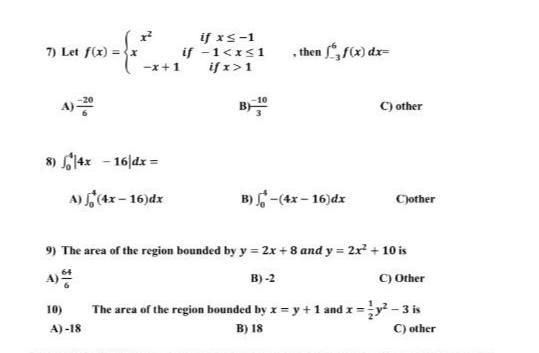 Solved 7 Let F X If Xs 1 If 11 Then F X Dx B C