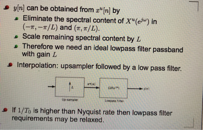 Solved Develop An Expression For The Output Y[n] In Terms Of | Chegg.com