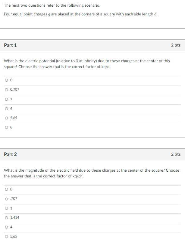 Solved The next two questions refer to the following | Chegg.com