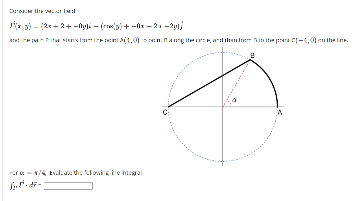 Solved Consider the vector field | Chegg.com