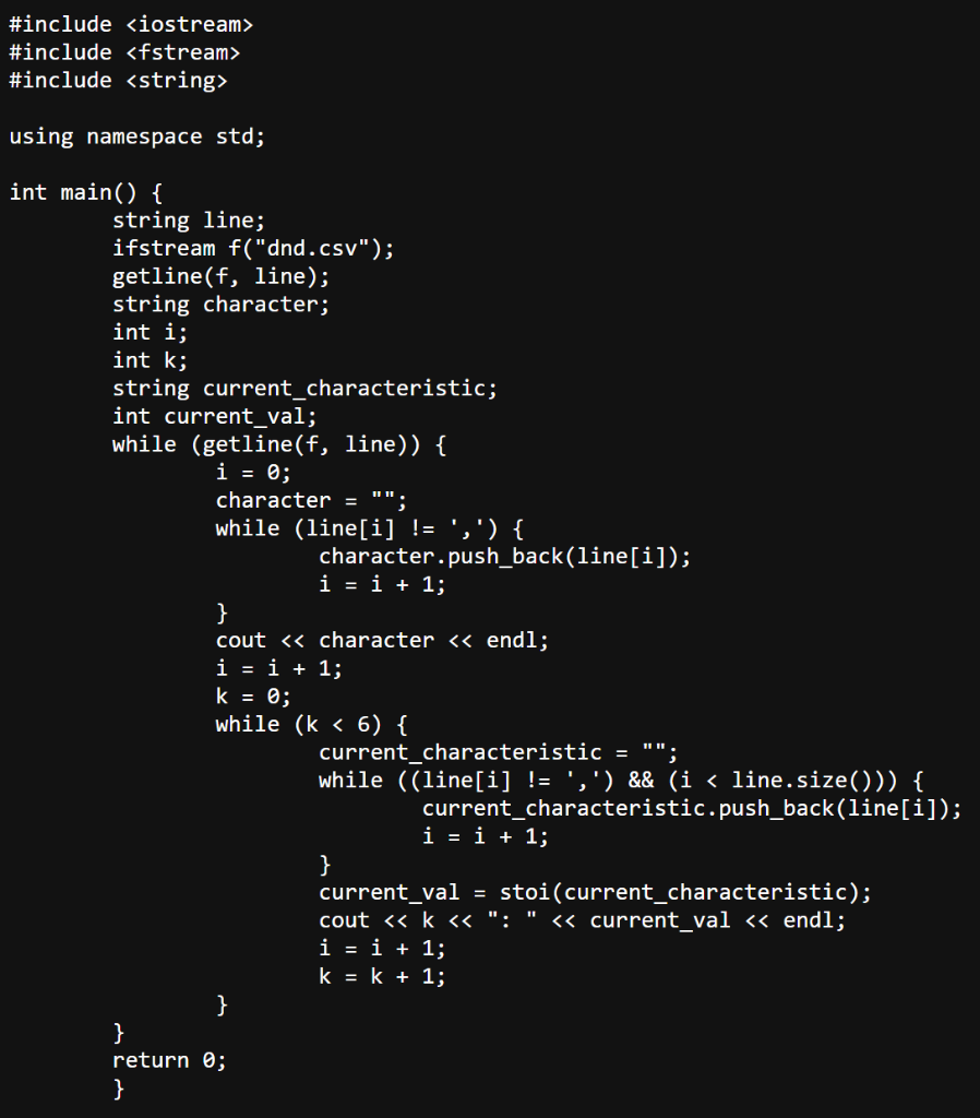 Solved I have manipulated the DND code from Lab 4 to be able | Chegg.com