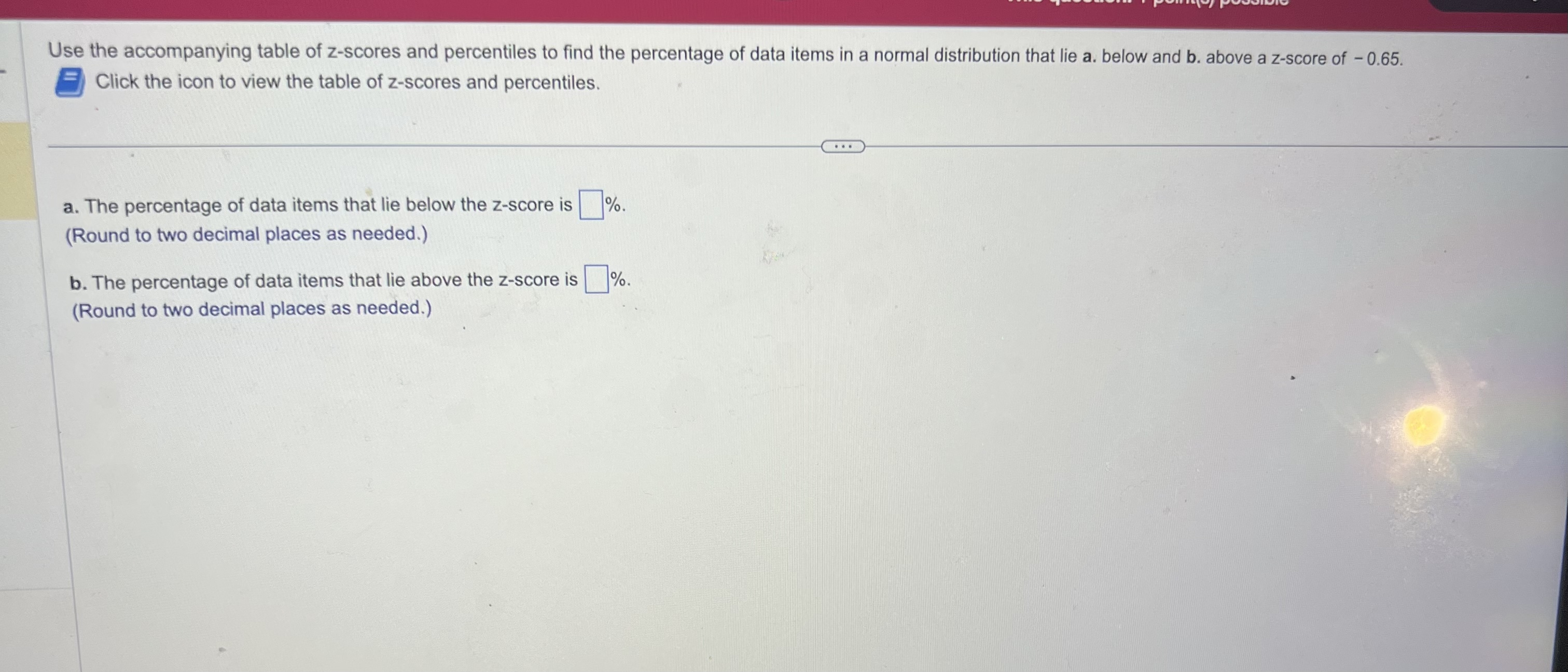 solved-use-the-accompanying-table-of-z-scores-and-chegg