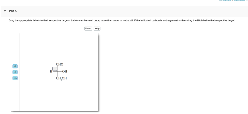 Solved Part A Reset HelpPart B Drag The Appropriate Labels | Chegg.com