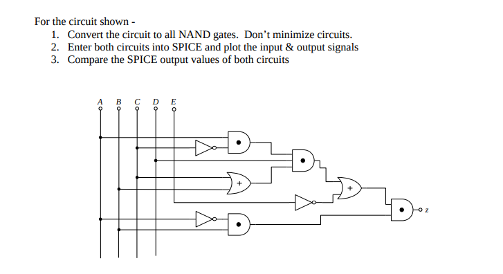 Solved For the circuit shown - 1. Convert the circuit to all | Chegg.com