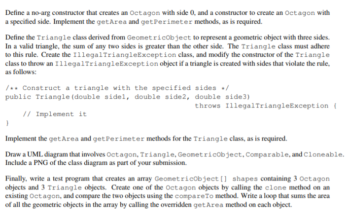 Solved Part IV: Abstract Classes and Interfaces II (10 | Chegg.com