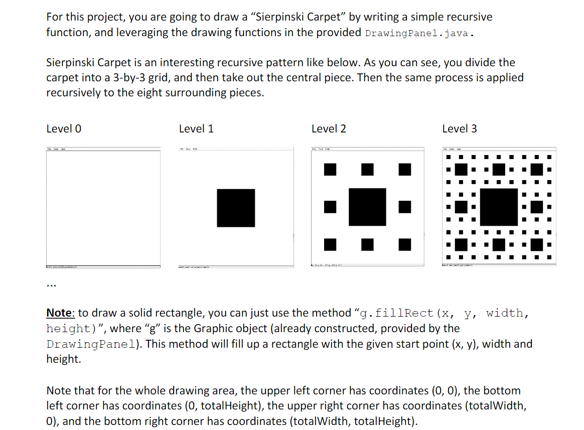 Draw A Sierpinski Chegg