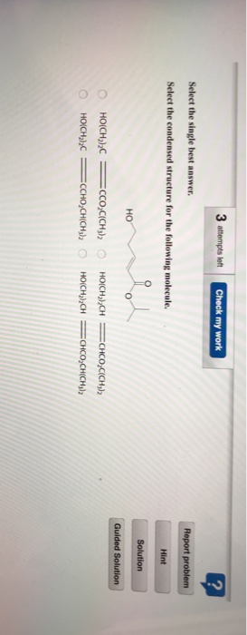 Solved Check my work Report problem Hint Solution Guided | Chegg.com