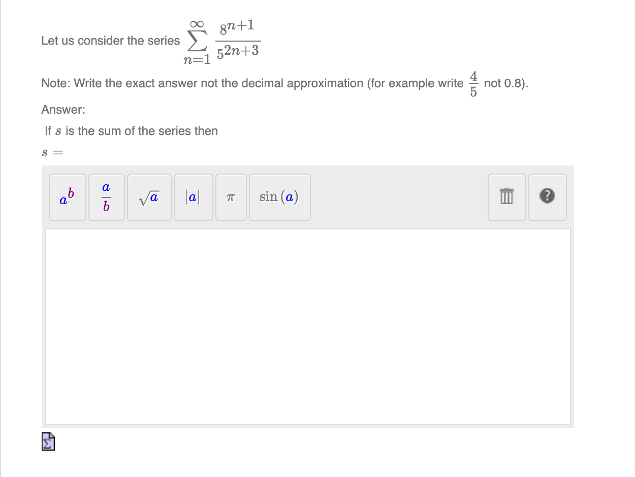 Solved Let Us Consider The Series Gn 1 52n 3 N 1 Note Wr Chegg Com