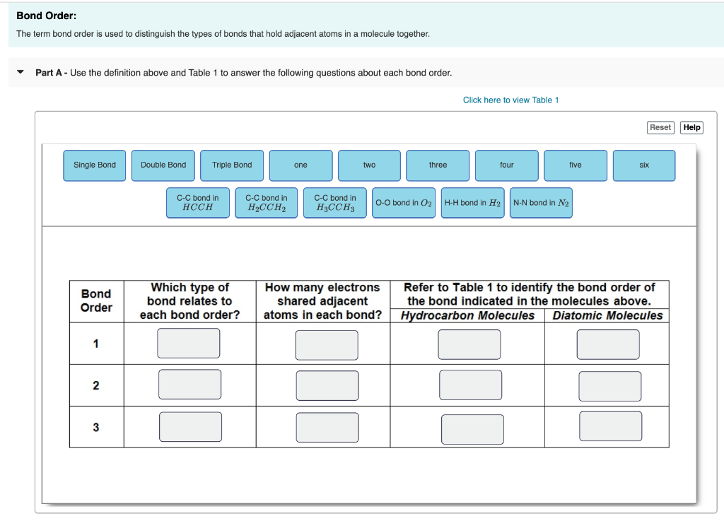 Solved: Bond Order: The Term Bond Order Is Used To Disting&hellip; | Chegg.com