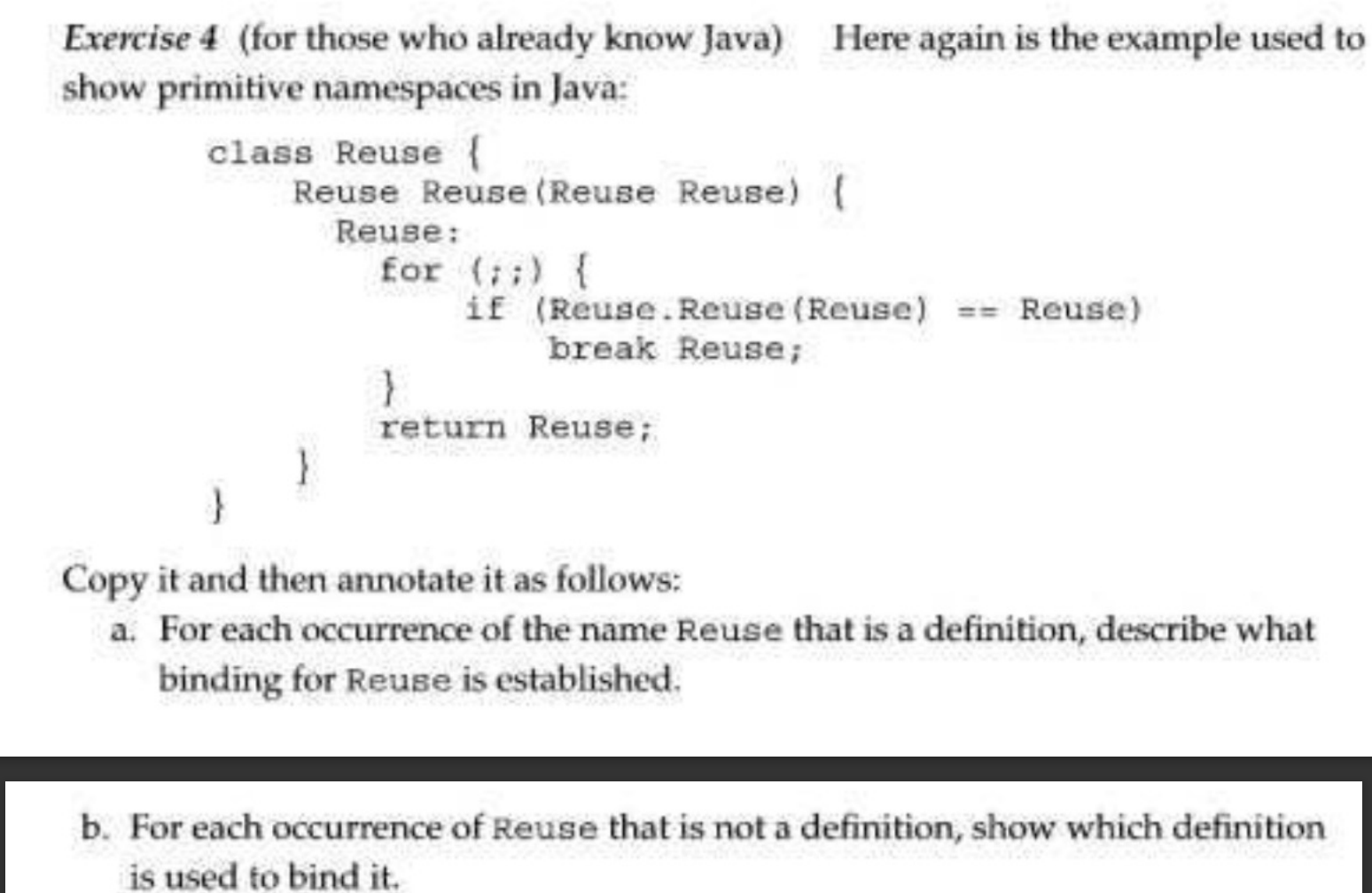 Solved Exercise 4 (for those who already know Java) Here | Chegg.com