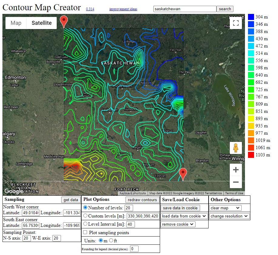 Solved Considering the maps created using Contour Map | Chegg.com