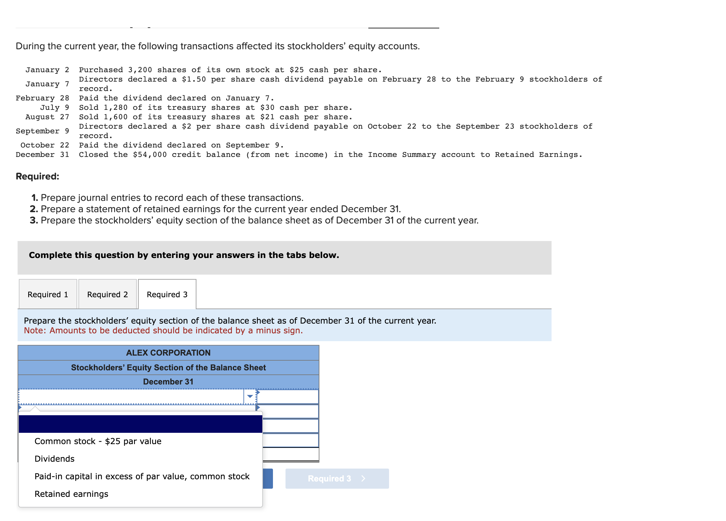 Solved Alex Corporation reports the following components of | Chegg.com