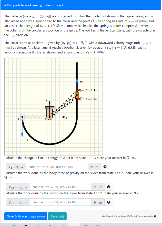 solved-the-collar-a-mass-m-10-kg-is-constrained-to-chegg